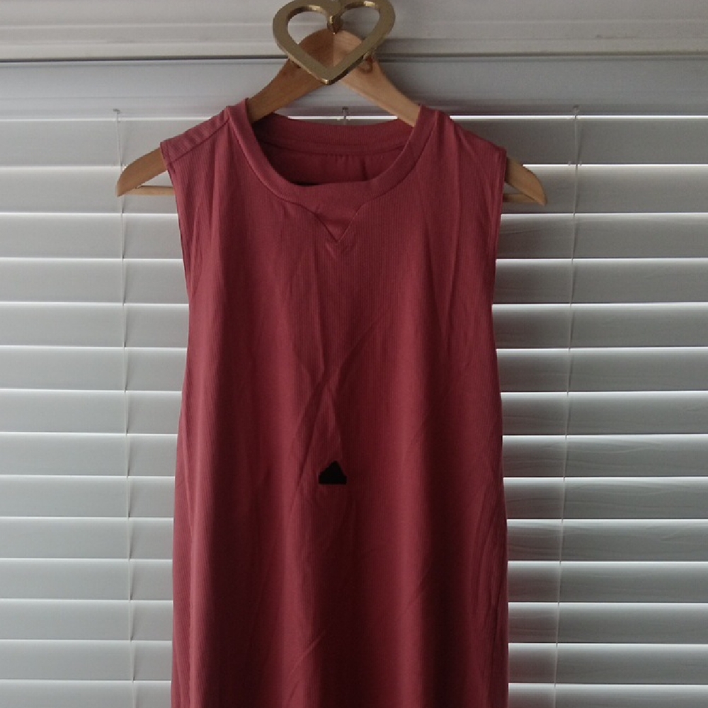 Adidas Woman's Sleeveless Pink Jersey Dress